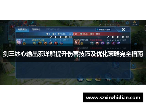 剑三冰心输出宏详解提升伤害技巧及优化策略完全指南