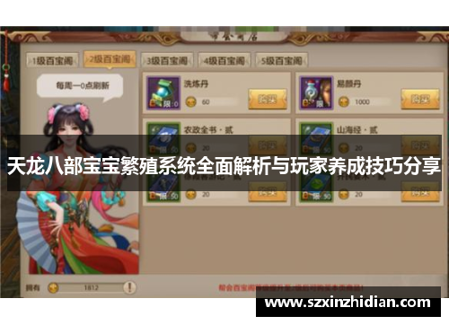 天龙八部宝宝繁殖系统全面解析与玩家养成技巧分享